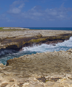 Devils Bridge Rock in Antigua