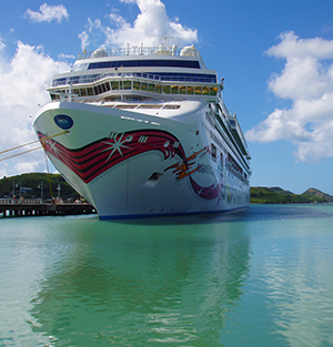 Cruiseship dock in St Johns, Antigua