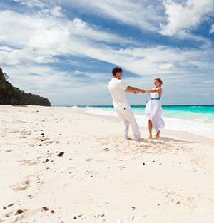 Wedding Couple on Beach